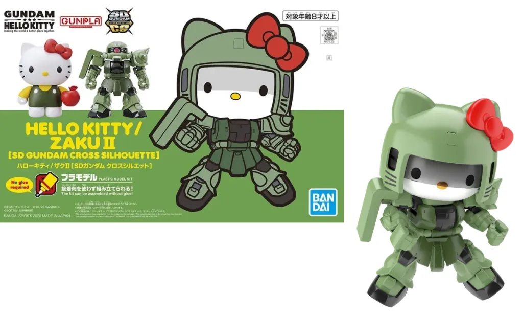 GUNDAM - SD Cross Silhouette Hello Kitty Char's Zaku II - REPROD